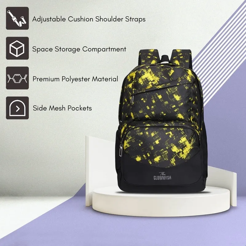 THE CLOWNFISH Valeria Polyester 16 Litres Unisex Travel Laptop Backpack for 14 inch Laptop (Arctic Blue)