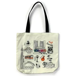 The Doodle Diary Tote Bag - Toronto Icons