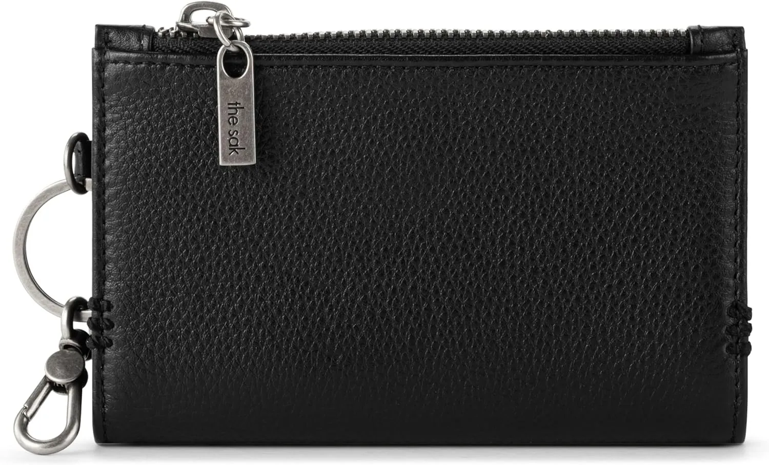 The Sak Encino Card Wallet - Women's Leather Wallet For Everyday - Slim Wallet With Zipper, Credit Card Slots & Coin Holder