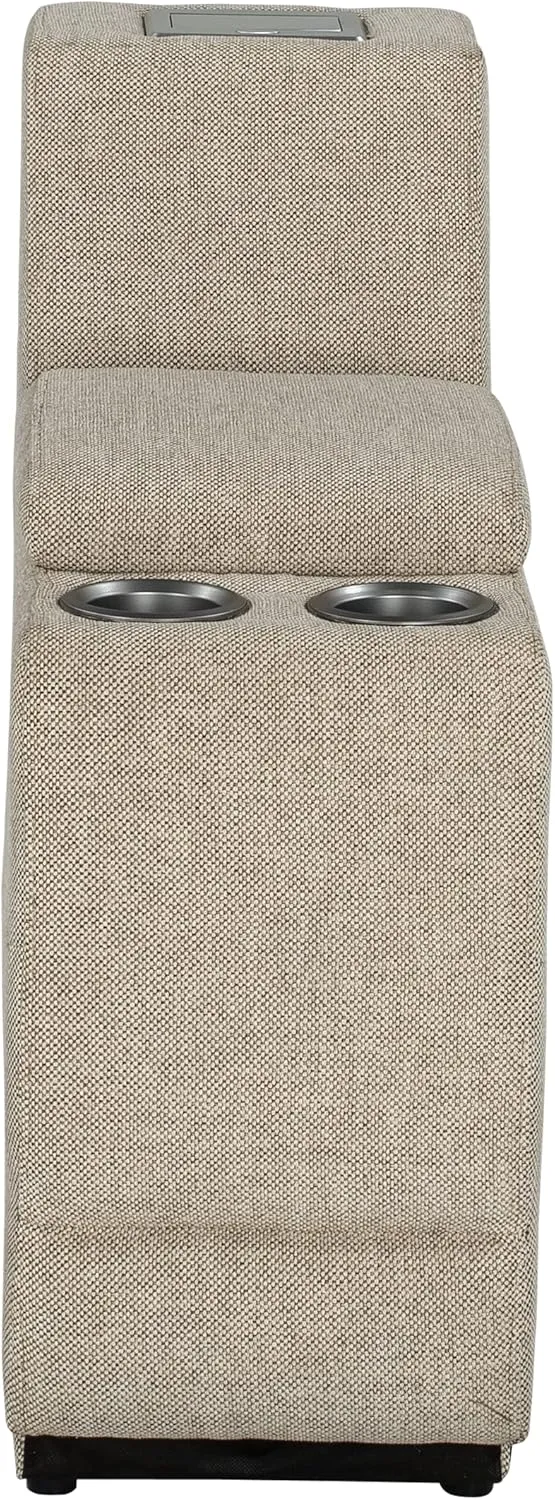 Thomas Payne Seismic Series RV Theater Seating Center Console - Norlina, Easy-to-Clean PolyHyde Vinyl Fabric, Integrated Storage Compartment, LED Lighting, Dual Lighted Cup Holders - 2020129339