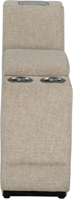 Thomas Payne Seismic Series RV Theater Seating Center Console - Norlina, Easy-to-Clean PolyHyde Vinyl Fabric, Integrated Storage Compartment, LED Lighting, Dual Lighted Cup Holders - 2020129339