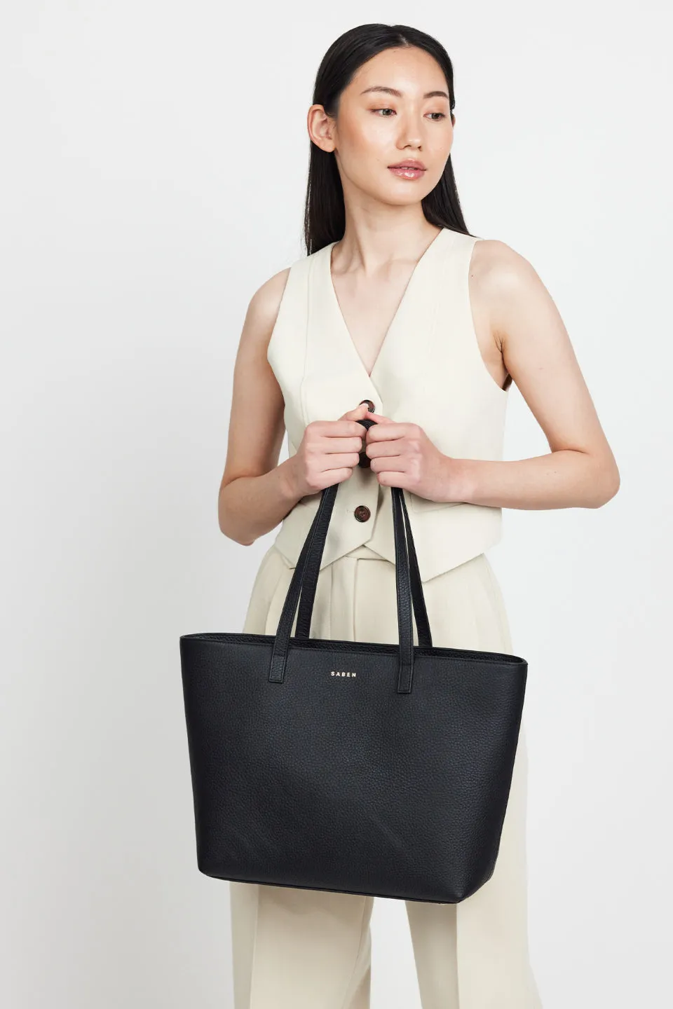 Tilbury Black   Midnight Blue Leather Shoulder Bag