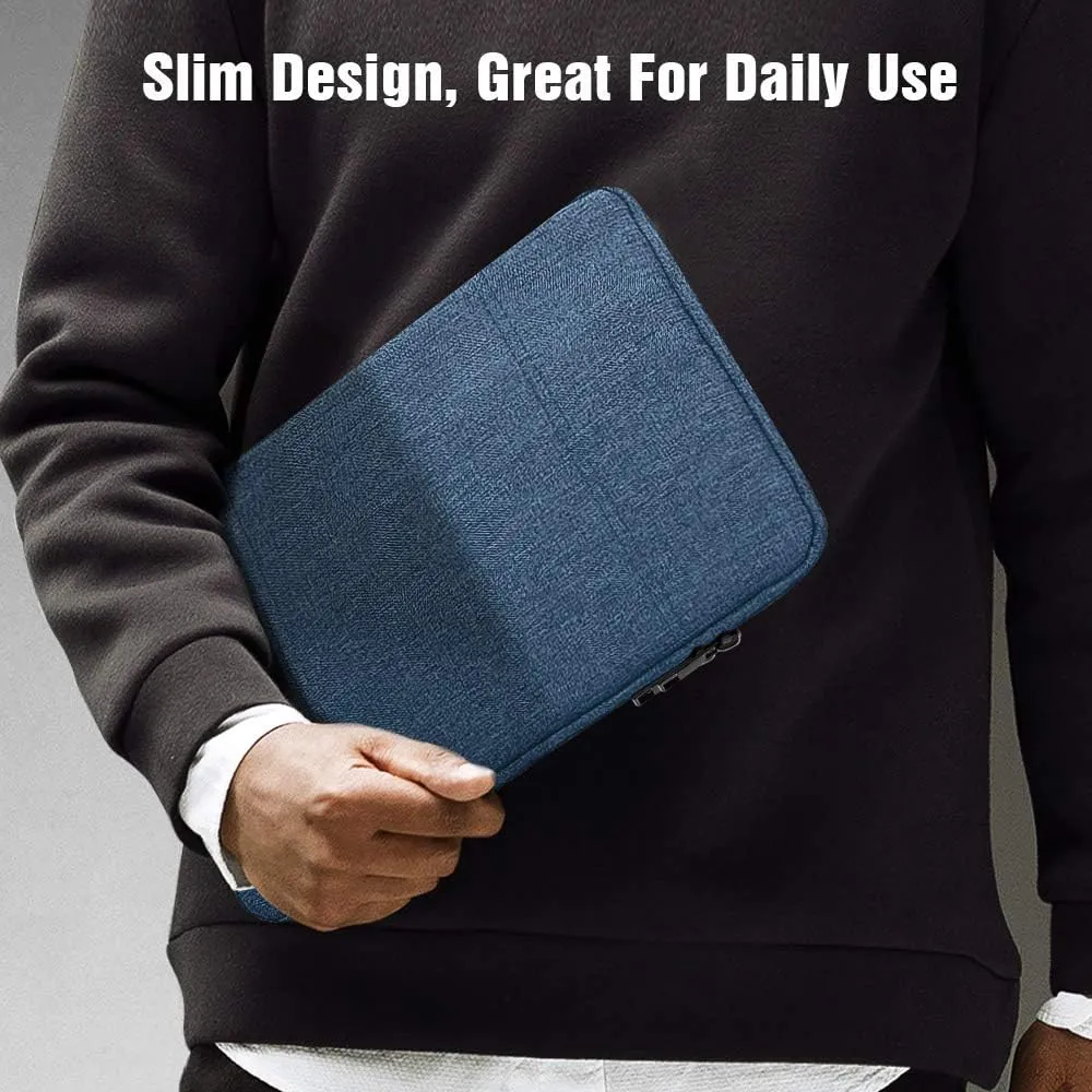 TiMOVO 9-11" Tablet Sleeve Bag for iPad 11-inch A16 2025, iPad 10th Gen. 10.9", iPad 10.2", iPad Air 11 Inch/5th/4th Gen. 10.9", Galaxy Tab A9 Plus 11", Protective Bag Fit Smart Keyboard, Blue