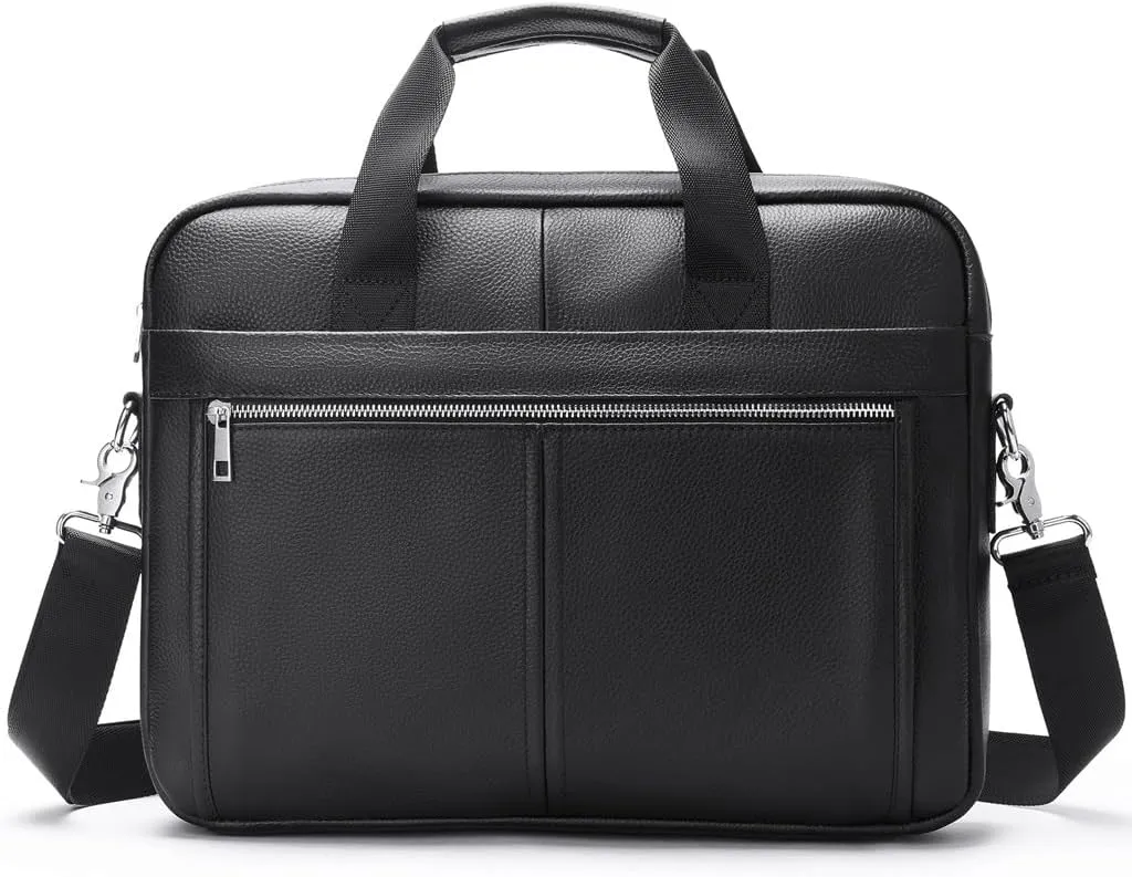 Top Layer Cowhide Business Bag Men's Tote Briefcase Diagonal Shoulder Bag