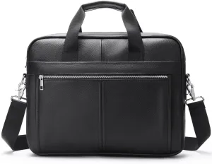 Top Layer Cowhide Business Bag Men's Tote Briefcase Diagonal Shoulder Bag