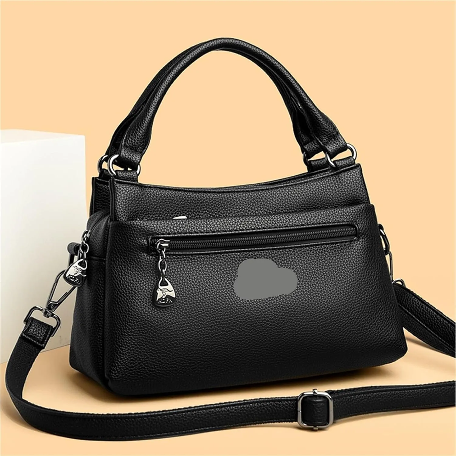 Top Layer Cowhide Handbag Solid Color Designer Women's Crossbody Bags Exquisite Hardware Shoulder Bags