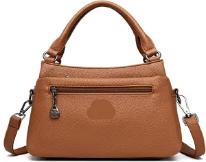 Top Layer Cowhide Handbag Solid Color Designer Women's Crossbody Bags Exquisite Hardware Shoulder Bags