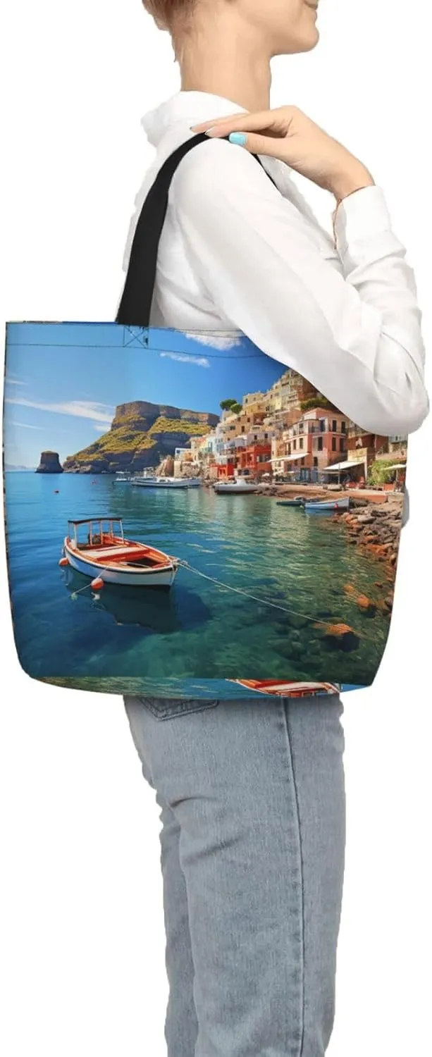 Tote Bag for Women Grocery Bag Reusable Shopping Bag Sugar Skull Rose Handbag Foldable Shoulder Bag