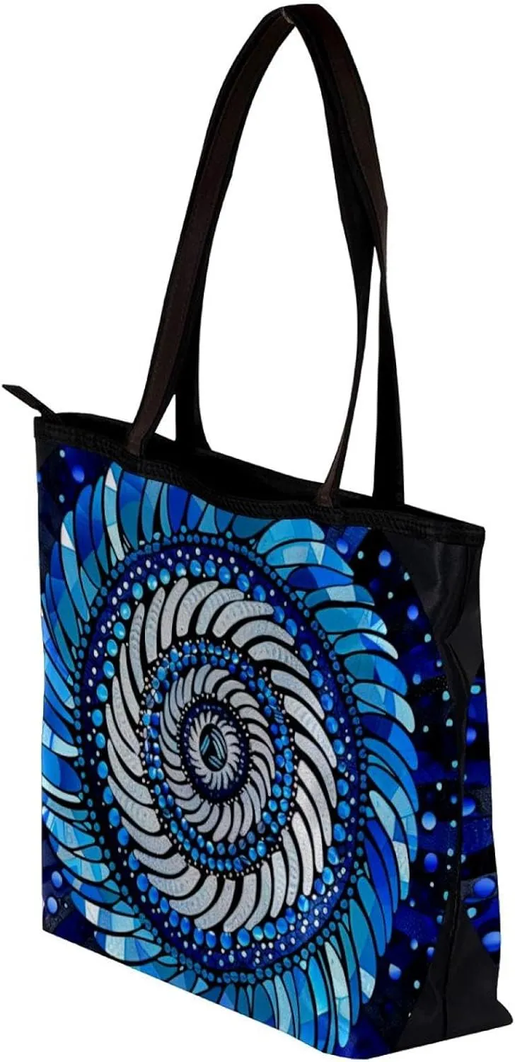 Tote Bag, Large Tote Bags for Women, Tote Bag with Zipper, Modern Flower Butterfly Hummingbird Vintage Art, Womens Tote Bag