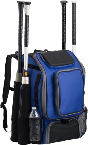 Tournament Backpack Baseball Bag for Adult and Youth, Large Capacity Bat Holder Bag Lightweight Softball Bag with Shoe Compartment and Fence Hook