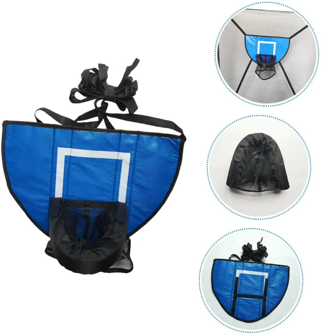Trampoline Basketball Rack for Indoor Sports Frame with Safe Design for Home Use Easy Assembly for