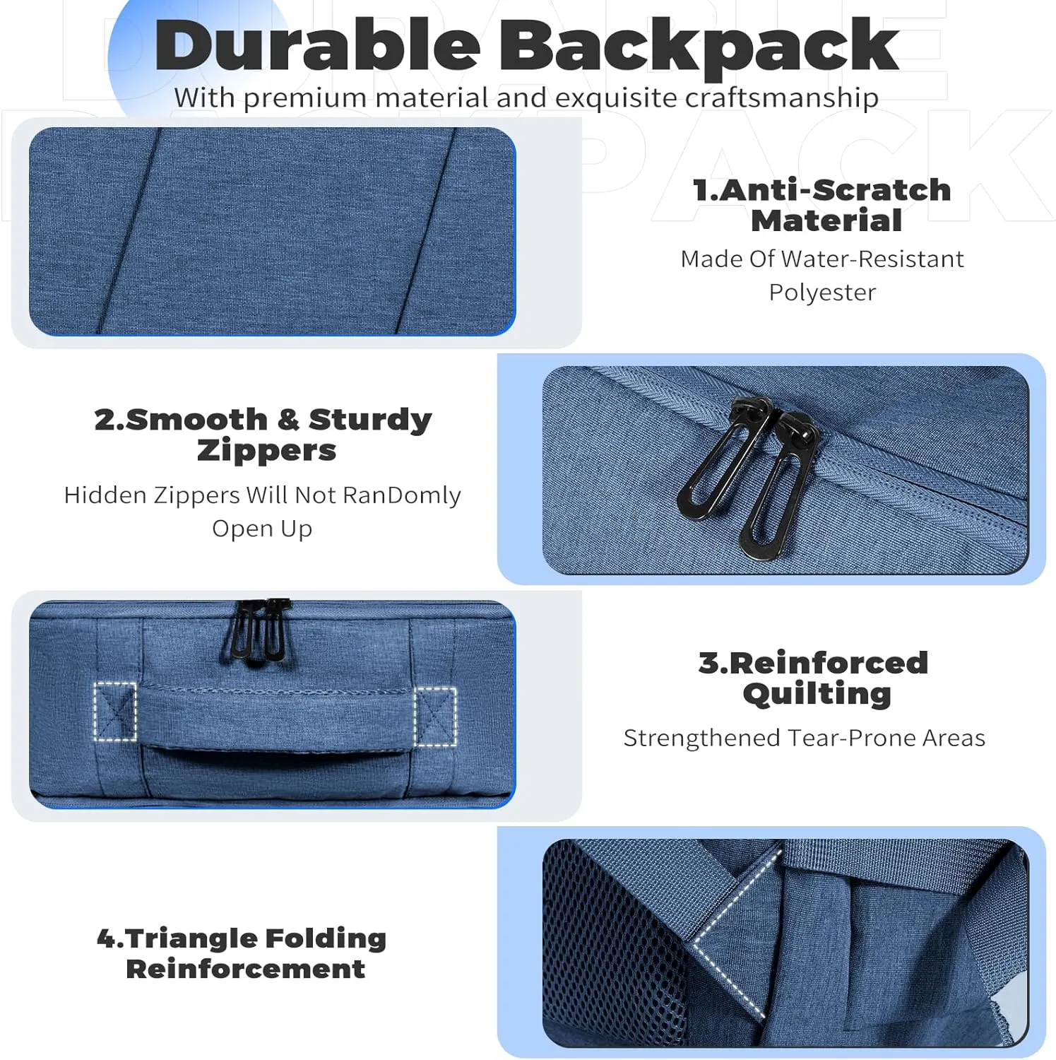 Travel Backpack Women Men, Carry on 18x14x8 inches Personal Item Backpacks, Spirit Frontier Airlines Approved Casual Daypacks (Dark Blue, Large)