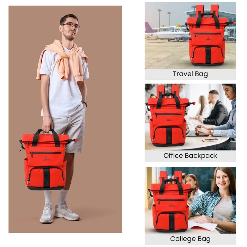Travel Laptop Backpack | Padded Sleeve, Large Capacity | 15.6 inch | Orange
