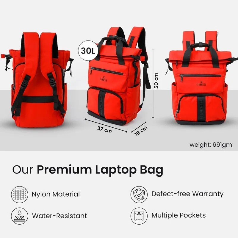 Travel Laptop Backpack | Padded Sleeve, Large Capacity | 15.6 inch | Orange