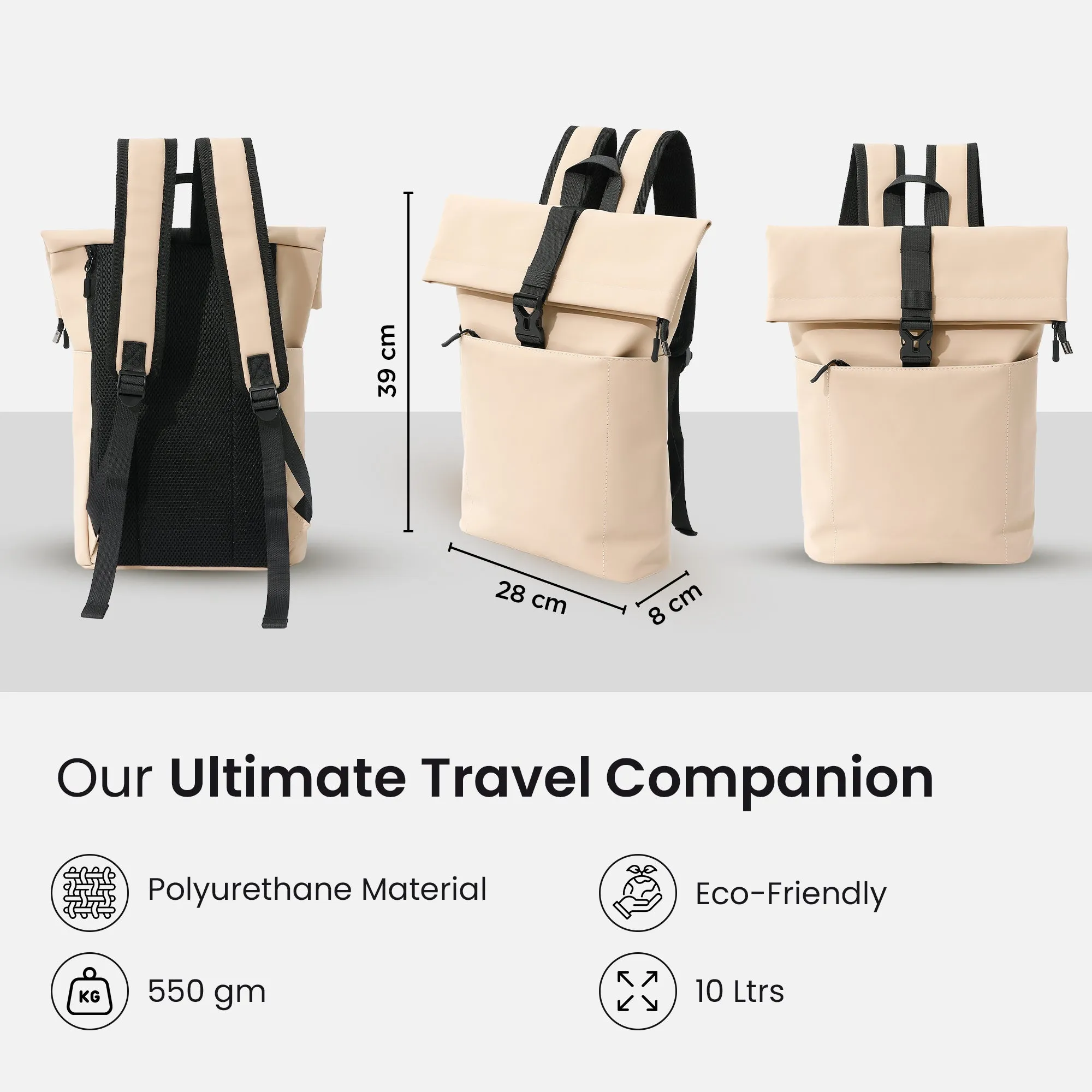 Travel Laptop Backpack - Stylish, Comfortable, Versatile | Fits 15.6 inch Laptop | Brown