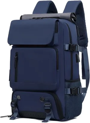 Travel Storage Backpacks Convertible Handbag Men's And Women's Travelling Duffel Bag A(Blue)