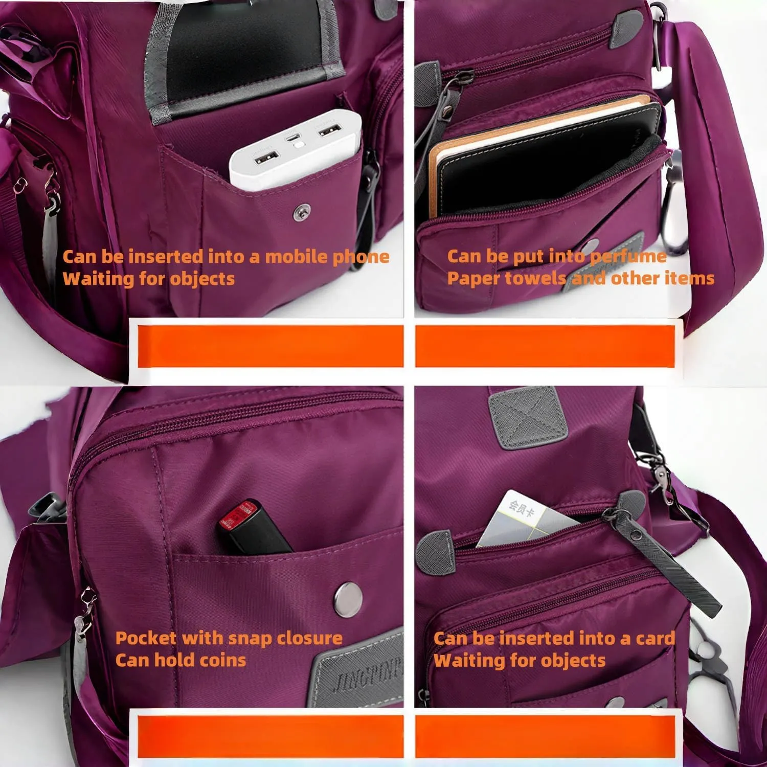 Travel suitcase, women's small fitness bag for weekend travel, wallet, work handbag, travel shoulder bag, business office bag