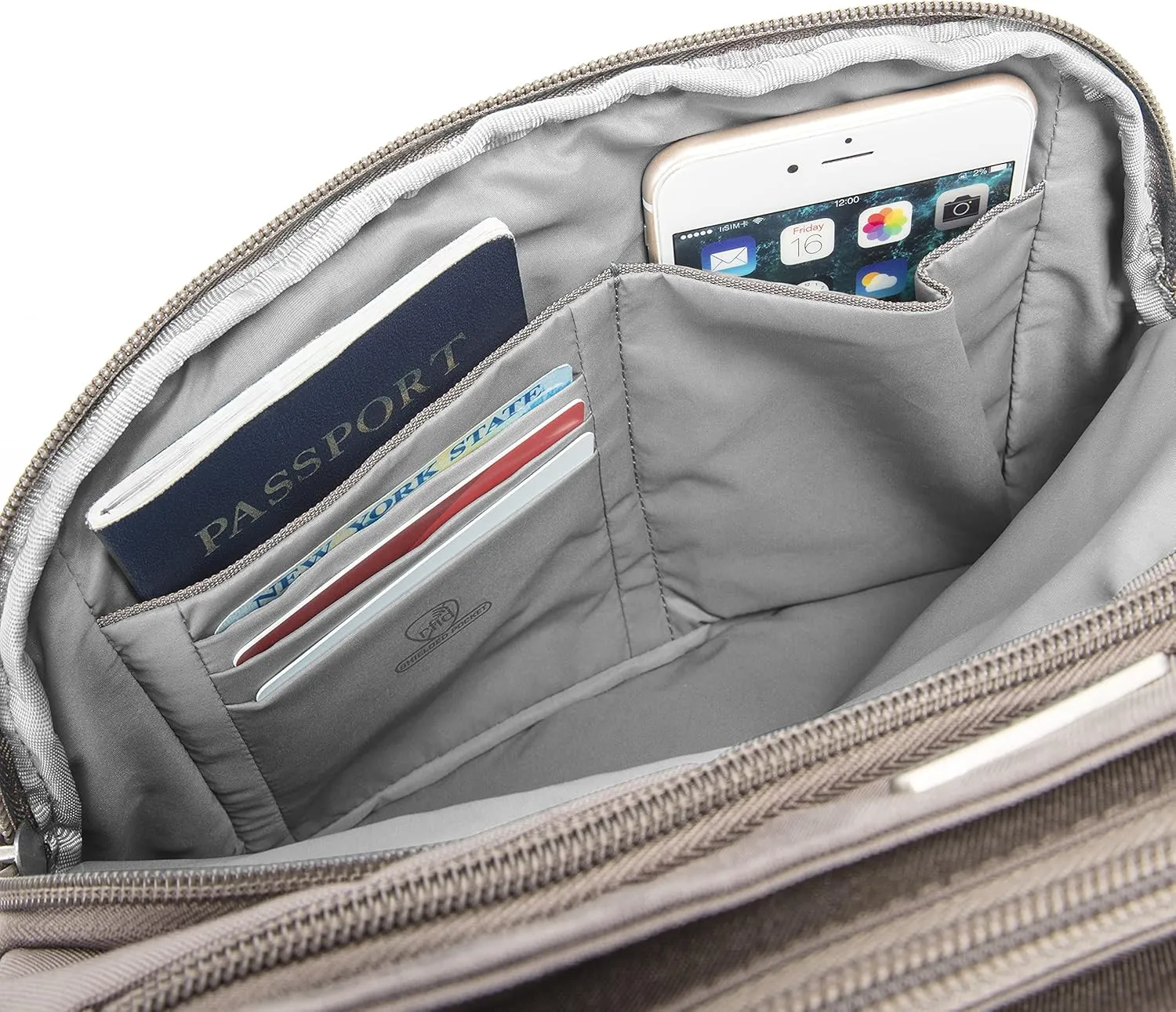 Travelon Anti-Theft Classic North/South Crossbody Bag