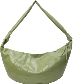 Trendy Soft Vegan Leather Crossbody & Shoulder Tote Bag for Women Dumpling Hobo Handbag Featuring a Top Handle Satchel