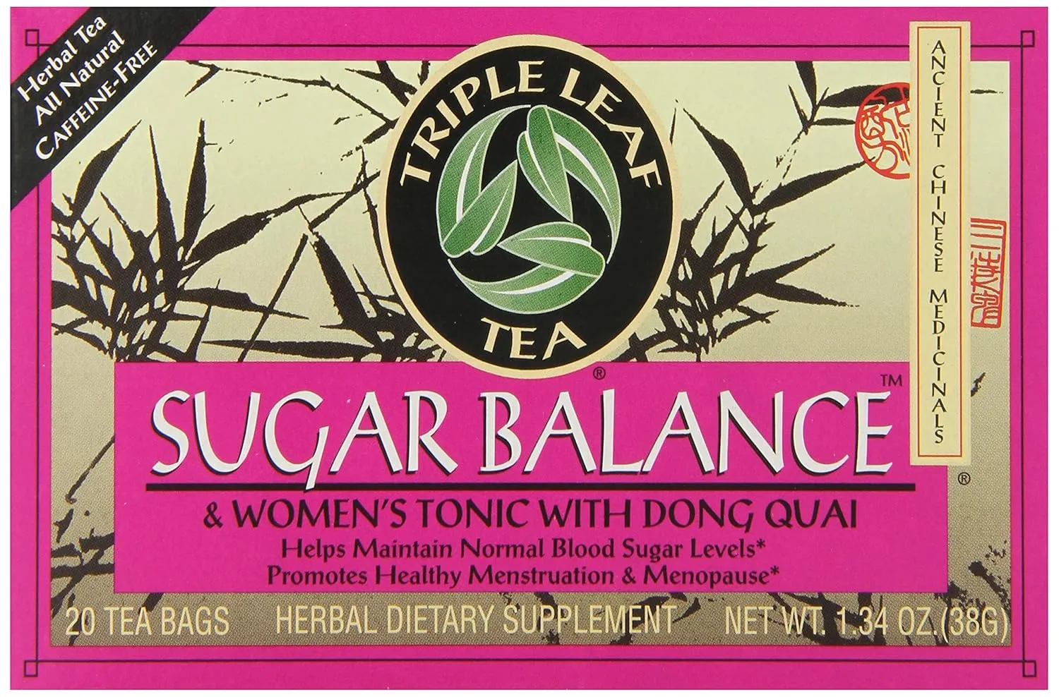 Triple Leaf Tea, Sugar Balance, 20 Tea Bags (Pack of 6)