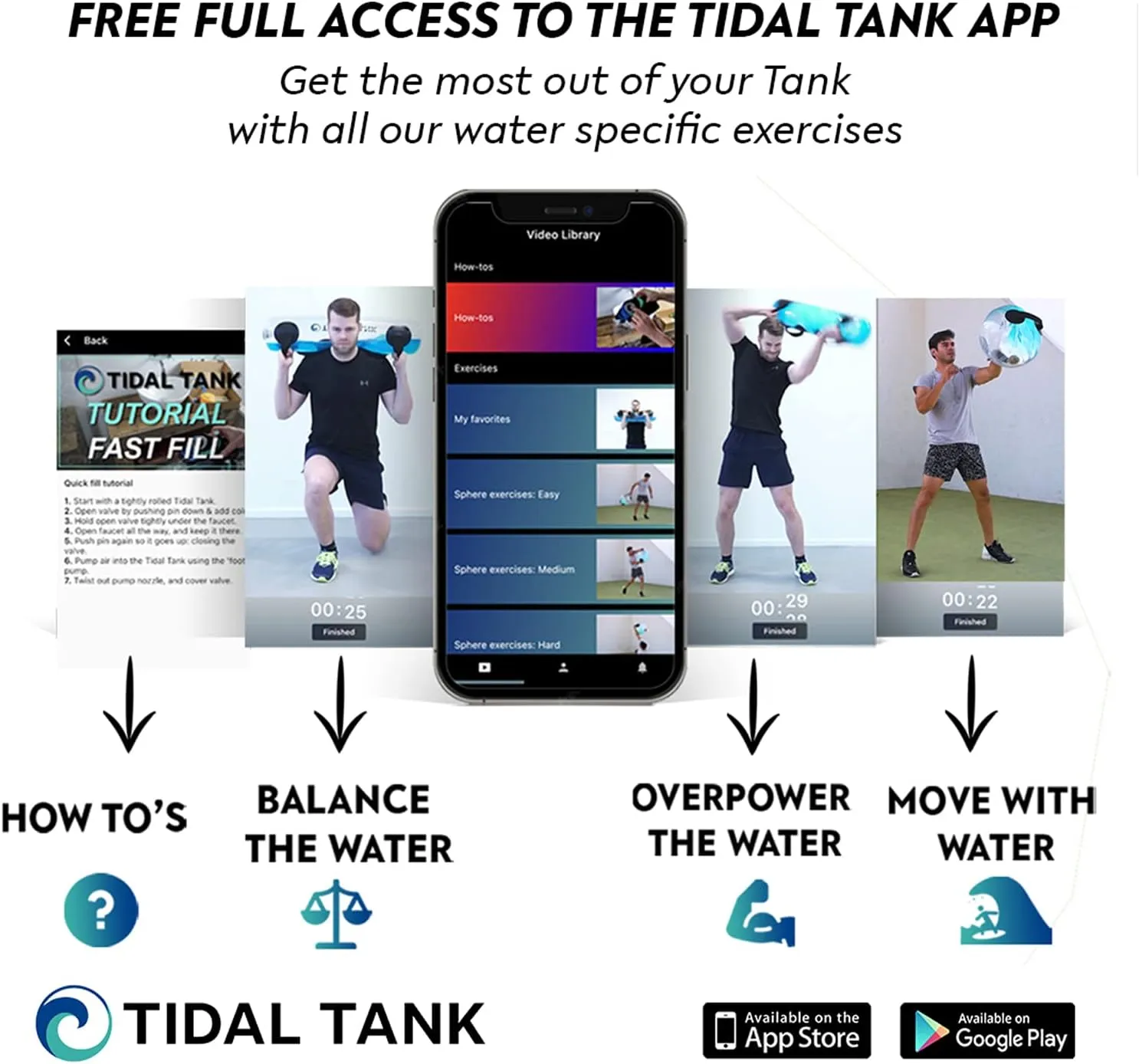 Tube - The Original Aqua Bag - Water Weight Bag 70 lbs - Adjustable Workout Sand Bags Weights Alternative - Portable Sandbag Fitness Equipment Set for Home Exercise Gym- Including App Videos