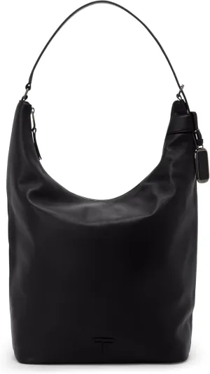 TUMI - Voyageur Evora Large Hobo - Modern Silhouette Shoulder Bag - Crescent Hobo Bag - Black Leather