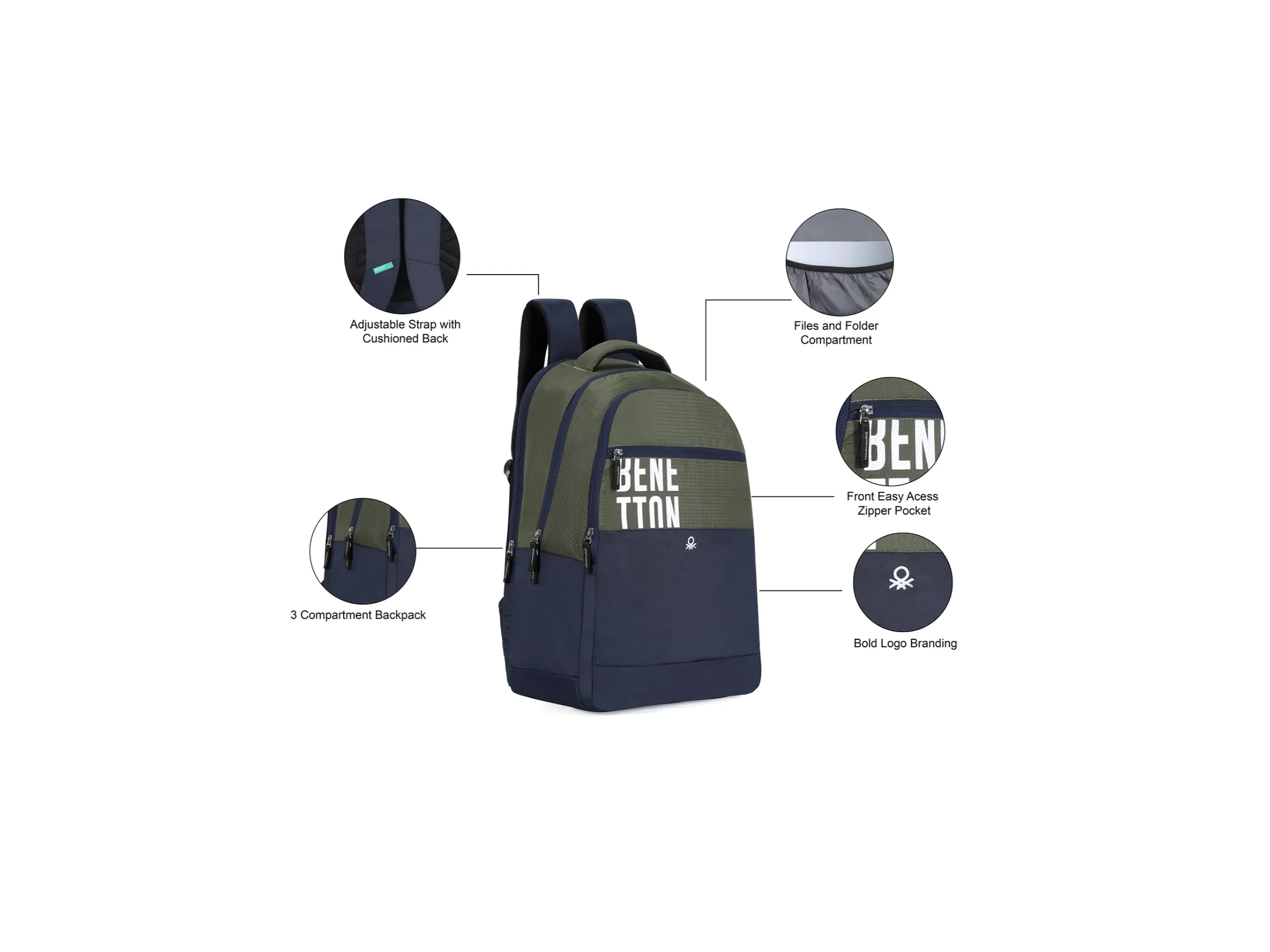 UCB PROVENCE NON LAPTOP BACKPACK