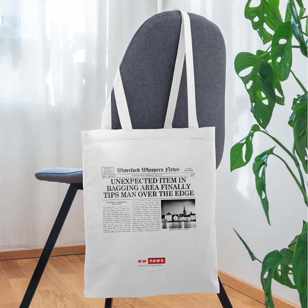 Unexpected Item In Bagging Area Finally Tips Man Over The Edge - Tote Bag