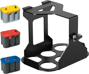 Universal Battery Box Tray Truck Battery Tray Battery Holder Battery Mount Bracket for Optima Group 34/78 Batteries