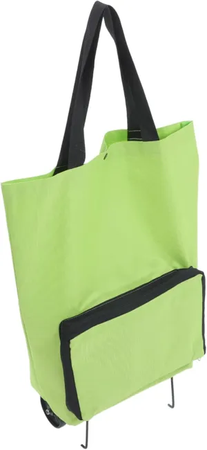 Unomor Folding Shopping Trolley Bag Wheels Large Capacity for Groceries Easy to Store
