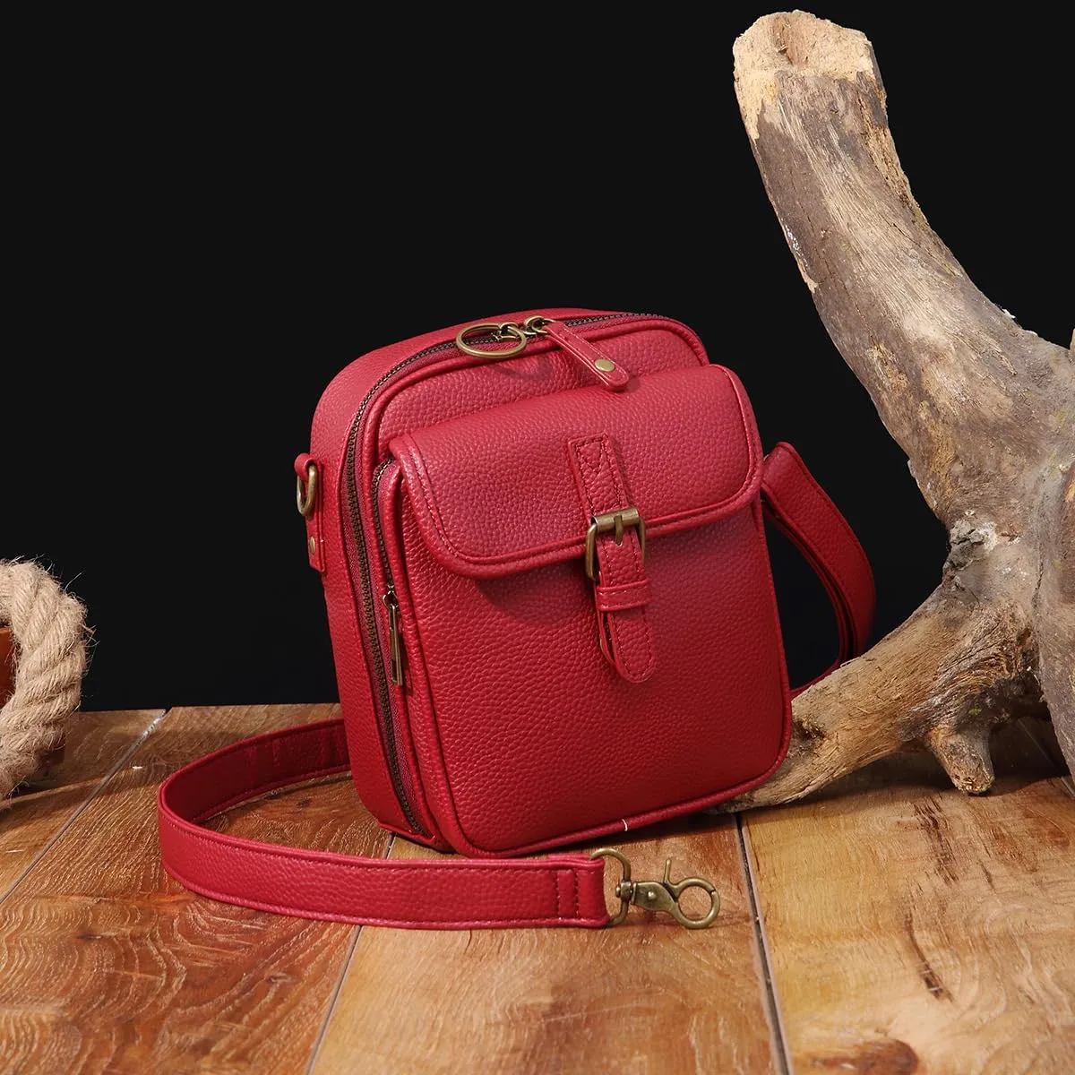 Urvashi Crossbody Anti Theft Leather Bag,Tojoyride Crossbody Leather Bag,Small Urvashi Purse Purse with Card Slots