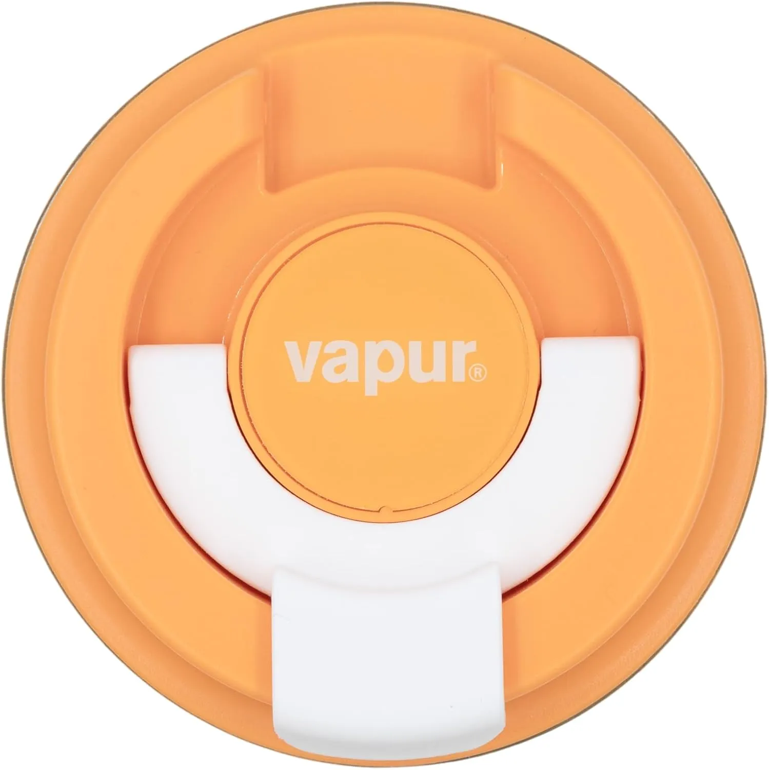 Vapur Flip Top Lid All Purpose Reusable Insulated Tumbler Cup, Keeps Drinks Cold or Hot, Hydration On The Go, Ideal for Traveling, Fits in Cup Holder, 12 Ounce, Apricot, Pack of 1