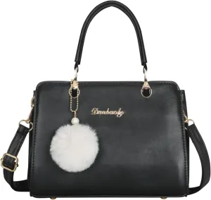 Vegan Leather Shoulder Bags with Zipper Trendy Classic Purses for Women Casual Tote Handbags