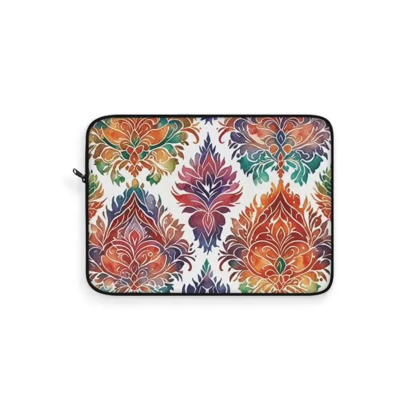 Vibrant Pattern Laptop Sleeve with Plush Fleece