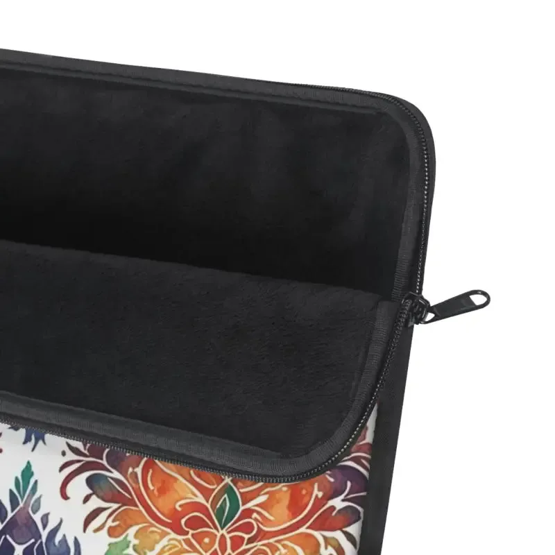 Vibrant Pattern Laptop Sleeve with Plush Fleece