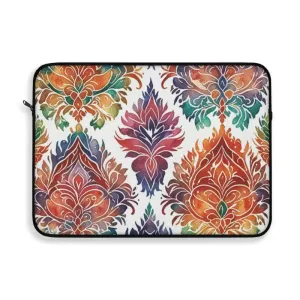 Vibrant Pattern Laptop Sleeve with Plush Fleece