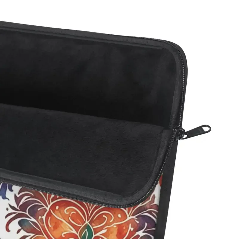 Vibrant Pattern Laptop Sleeve with Plush Fleece