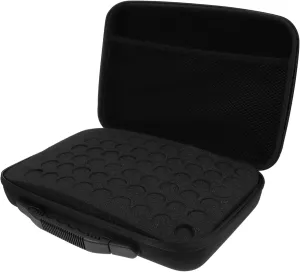 VICASKY 60 Essential Oil Storage Bag Essential Oil Storage Case Essential Oil Travel Case Organize Holders Carrier Traveling Oil Bottle Portable Oils Holds Bottles Carry Black