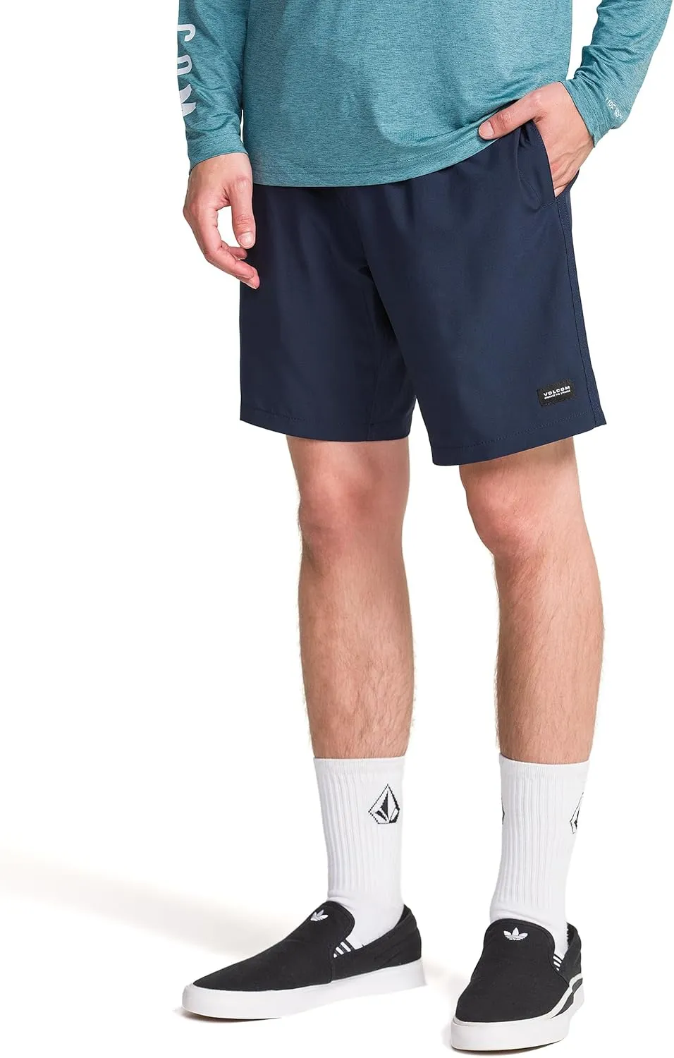 Volcom Men's Stones 18" Elastic Waist Hybrid Short