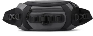 Waist Fanny Pack Casual Sling Bag Sport Bumbags for Women Men Chest Crossbody Bags Cover Pack for Hiking Cycling Travelling Outdoor Gym Business Nylon Shoulder Pouch Grey