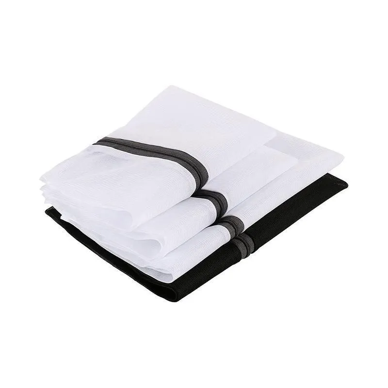 Washing Bags 4PCS Polyester Black/White