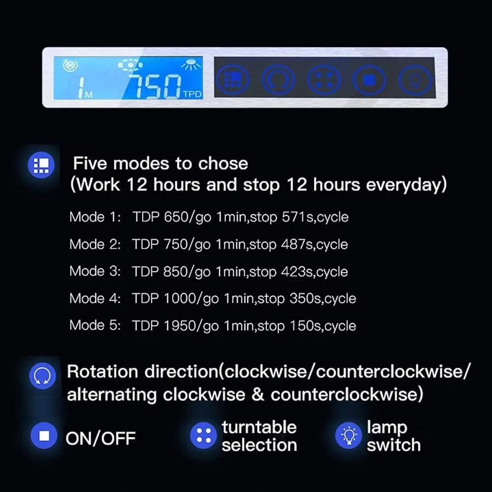 Watch Winder for 9 Automatic Clock with LED Lighting LCD Touch Screen Display Piano Finish Super Quiet Motor Watch Winder Display Watch Box Storage