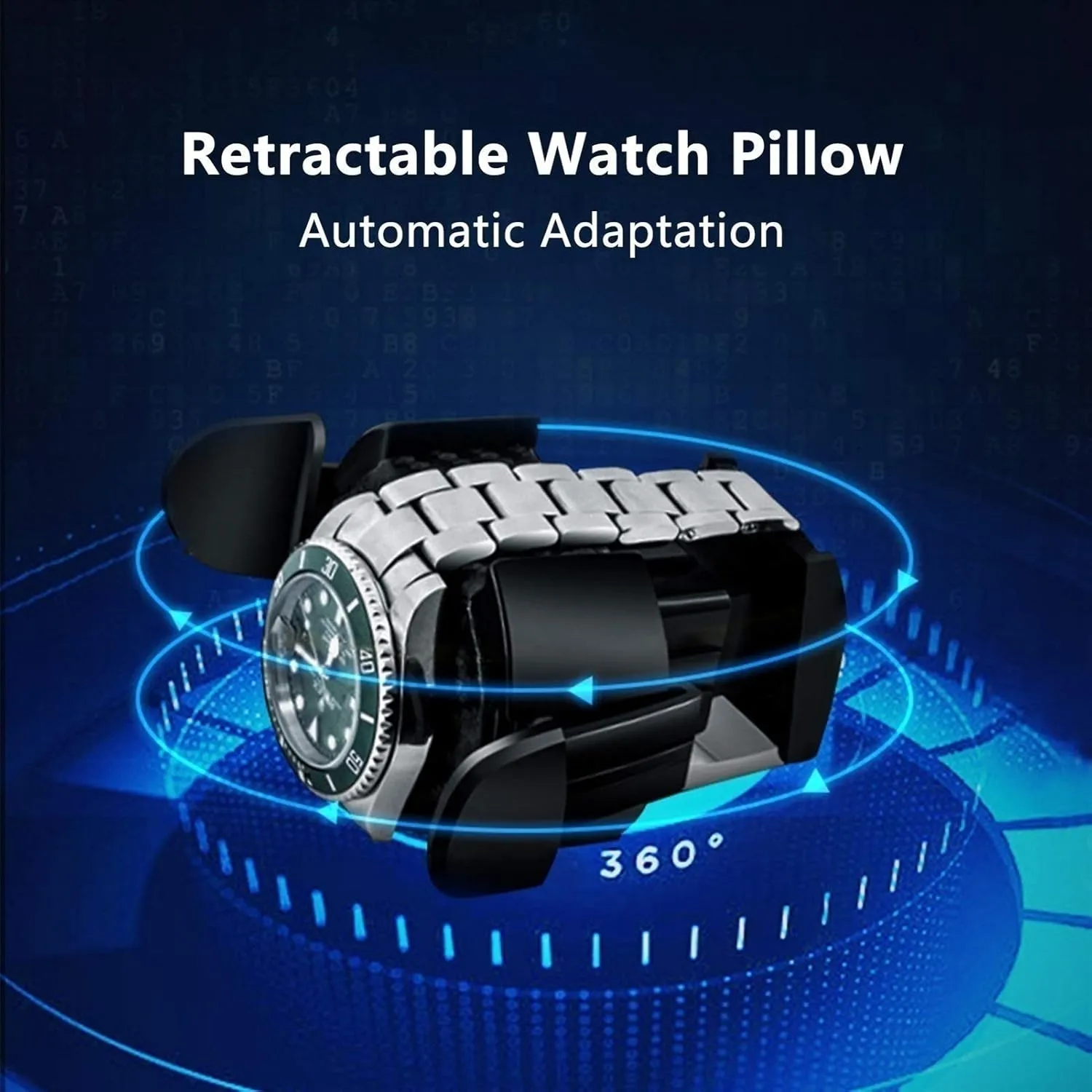 Watch Winder for 9 Automatic Clock with LED Lighting LCD Touch Screen Display Piano Finish Super Quiet Motor Watch Winder Display Watch Box Storage