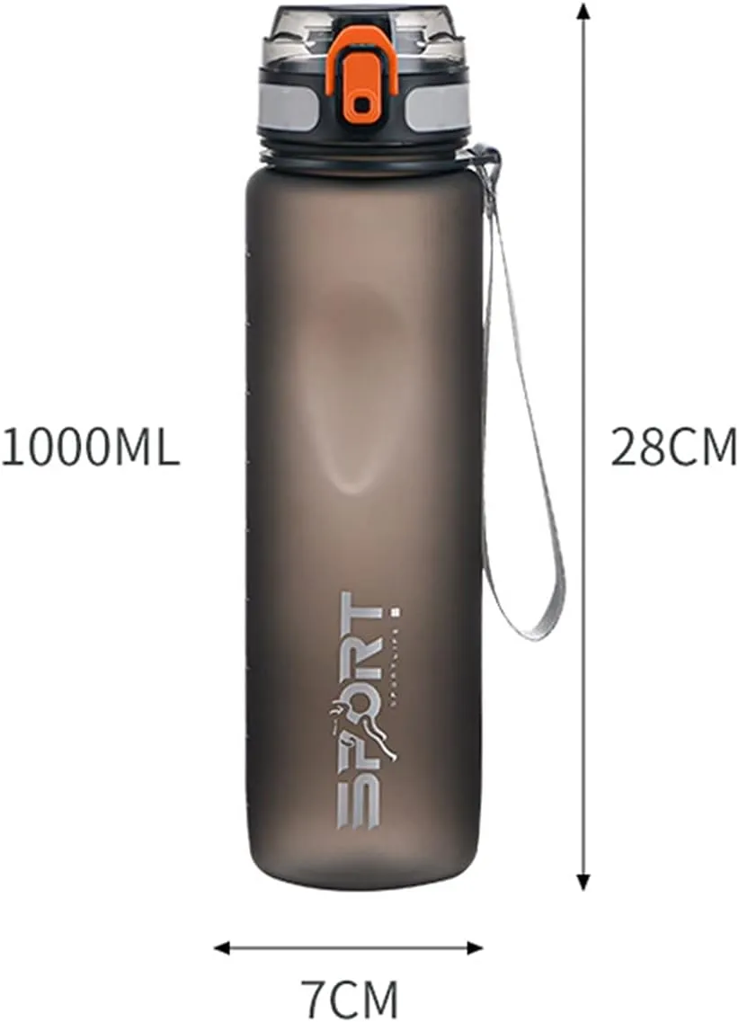 Water Bottle 1000ML Sports Bottle Outdoor Travel Portable Leak-Proof Beverage Pot Large Capacity Sports Fitness Bottle Water Cup water bottle
