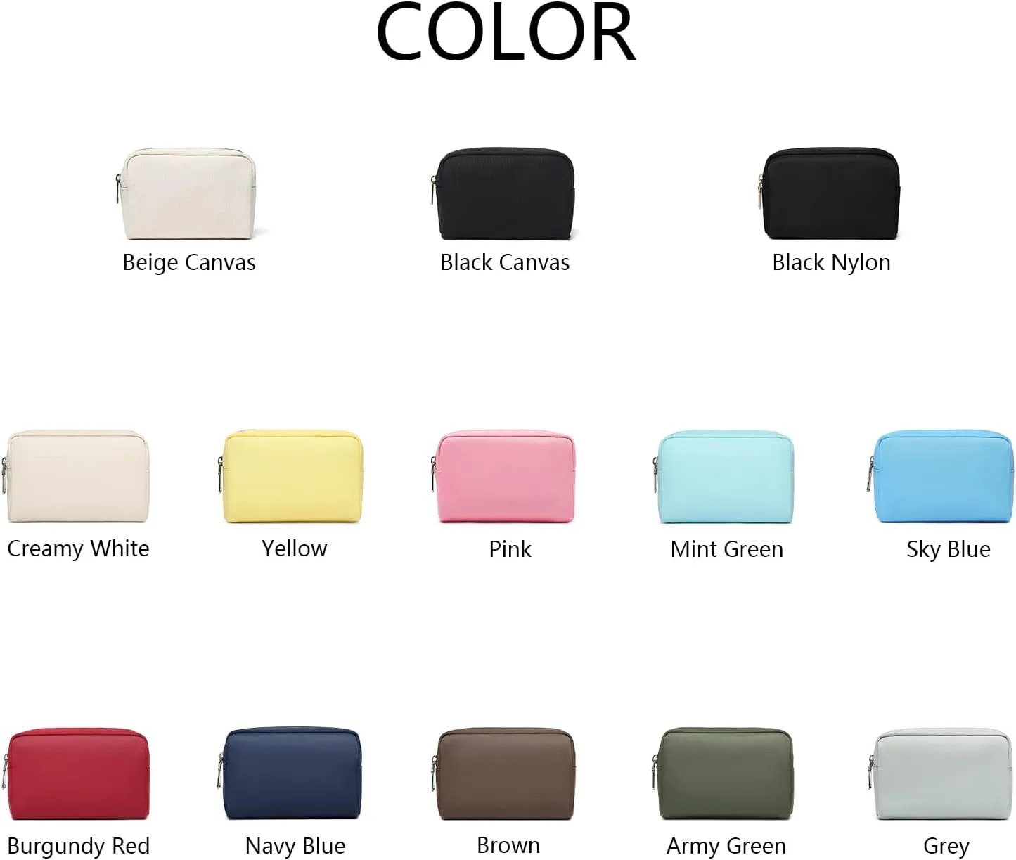 Waterproof Makeup Bag Large Capacity Women's Classic Black Wash Bag Adjustable Partition Wash Bag Brush and Cosmetic Carrying Bag… (Mint Green)