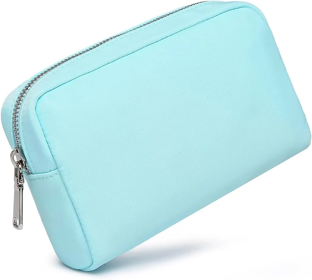 Waterproof Makeup Bag Large Capacity Women's Classic Black Wash Bag Adjustable Partition Wash Bag Brush and Cosmetic Carrying Bag… (Mint Green)