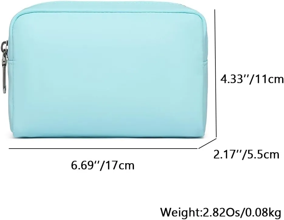 Waterproof Makeup Bag Large Capacity Women's Classic Black Wash Bag Adjustable Partition Wash Bag Brush and Cosmetic Carrying Bag… (Mint Green)