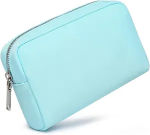 Waterproof Makeup Bag Large Capacity Women's Classic Black Wash Bag Adjustable Partition Wash Bag Brush and Cosmetic Carrying Bag… (Mint Green)