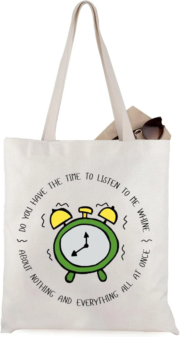 WCGXKO Song Lyrics Inspired Tote Bag 90's Rock Classic Gift Music Band Gift for Music Lover