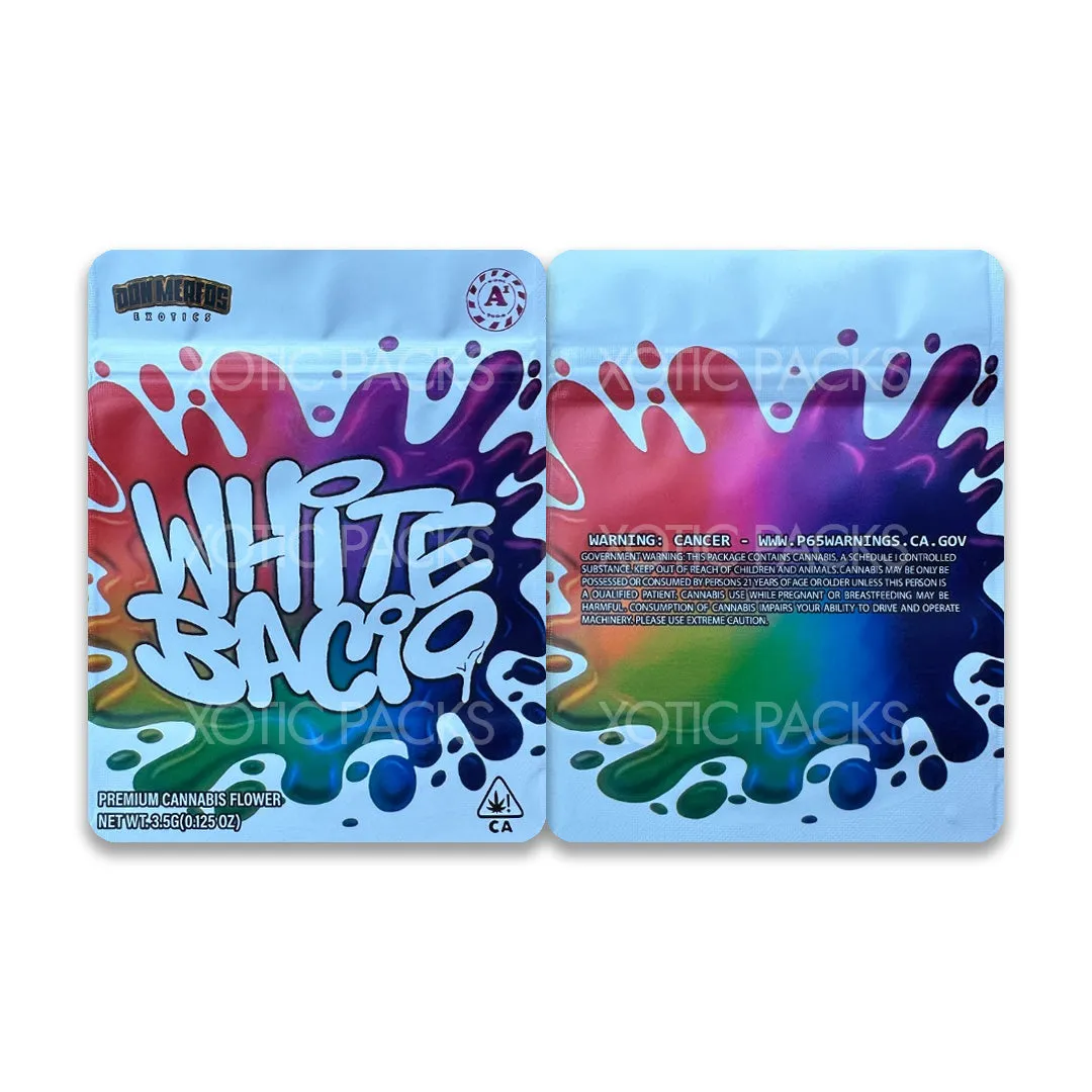White Bacio Mylar Bag 3.5 Grams